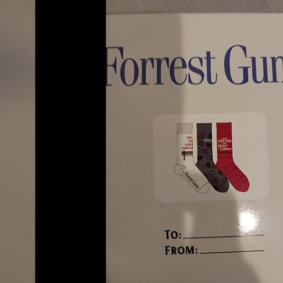 3 for $26 - Forrest Gump Box of Chocolate of Socks- Set of 3 - Picture 2 of 3